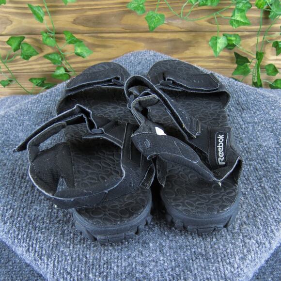 Reebok Men's Sport Sandal Black Synthetic Size 10 Medium Gently Used 2025 - Picture 4 of 7